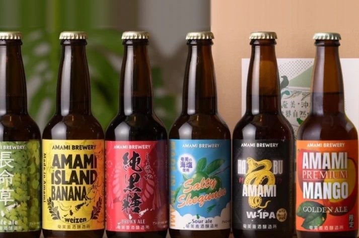 定番6種6本セット(長命草ペールエール/純黒糖ブラウンエール/島ばななヴァイツェン/ソルティーシークニンサワーエール/ハブW-IPA/マンゴーゴールデンエール)